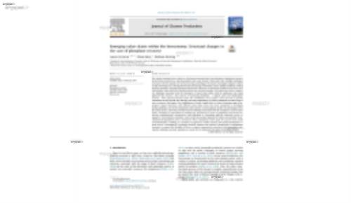 Emerging value chains within the bioeconomy: Structural changes in the case of phosphate recovery